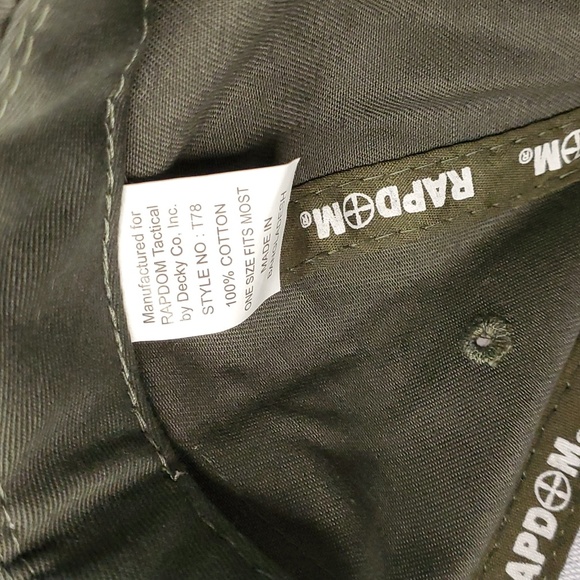 Decky RAPDOM Tactical hat cap hook and loop - Picture 4 of 6